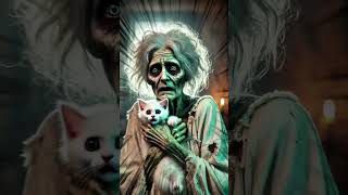 OMG Zombie Granny Breaks Into a Kittens House 😱🧟 cat rescueanimals zombie [upl. by Lehcsreh]