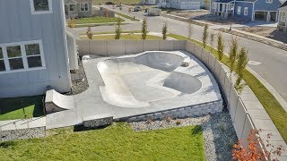 real SKATEPARK in my BACKYARD  backyard tour 2 [upl. by Madlin508]