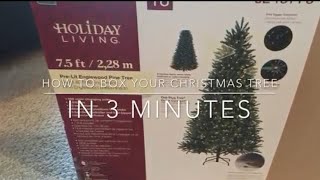 How to box your Christmas tree in 3 minutes [upl. by Jonah]