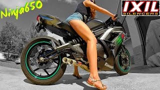 Kawasaki Ninja650 IXIL Hyperflow Full system Exhaust [upl. by Gerhardt]