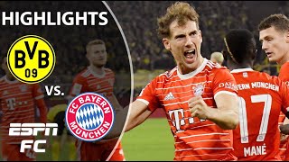 Borussia Dortmund vs Bayern Munich  Bundesliga Highlights  ESPN FC [upl. by Niabi980]