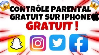 Contrôle parental GRATUIT sur Iphone 😍😱 [upl. by Lorinda]