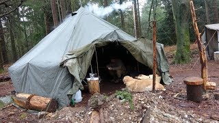 Living in a Tent Long Term  Military Shelter EP 1 [upl. by Enerak836]