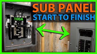 How To Install a Sub Panel Start to Finish [upl. by Sil708]