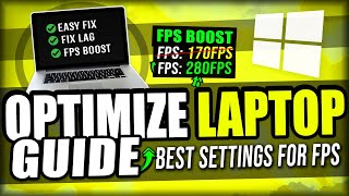 How to Optimize ANY Laptop For Gaming amp Windows Performance 🔧Boost FPS amp Fix 2021 [upl. by Eninahpets419]