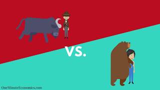 Bull and Bear Markets Bullish vs Bearish Explained in One Minute From Definition to Examples [upl. by Eniamert]