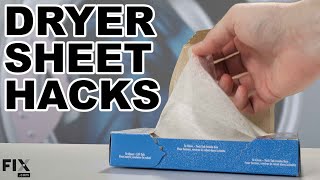 Home Hacks Top 5 Alternative Uses for Dryer Sheets  FIXcom [upl. by Alaehs251]