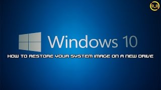 Windows 10 Backup How To Restore Your System Image On A New Drive [upl. by Hairom110]