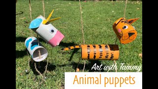 DIY Tube Puppets Marionettes with Tammy [upl. by Demetrius]