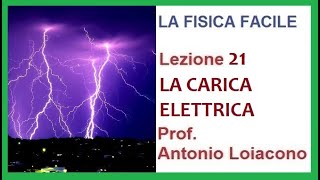 LA FISICA FACILE  Lezione 21  La carica elettrica [upl. by Festatus]