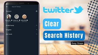 How To Clear Twitter Search History [upl. by Crellen]