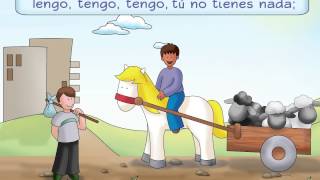 Caballito Blanco  A traditional Spanish poem and song  Calico Spanish Songs for Kids [upl. by Blynn]