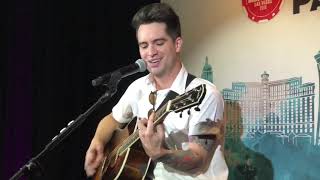 Panic At The Disco  High Hopes Live Acoustic — 2018 iHeartRadio Capital One Kickoff Party [upl. by Acira]