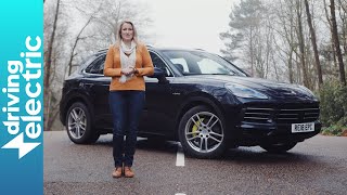 Porsche Cayenne EHybrid review  DrivingElectric [upl. by Atterbury899]