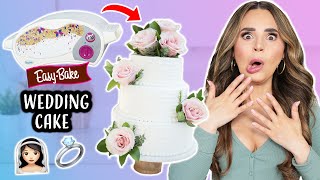 I Tried Baking a WEDDING CAKE in an Easy Bake Oven [upl. by Irving]