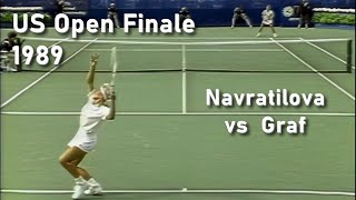 US Open Finale 1989 Steffi Graf  Martina Navratilova [upl. by Broeker]