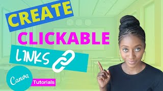 How To Create Clickable Links In Canva  Insert Hyperlinks In Canva  Canva Tips And Tricks [upl. by Fachan782]