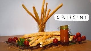 Italian Grissini  Twisted Sesame Seed Breadsticks [upl. by Turley207]