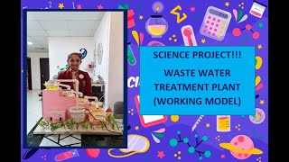 Waste Water Treatment Plant Working model with explanation II Science Project [upl. by Deehahs]