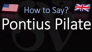 How to pronounce Pontius Pilate CORRECTLY What does Pontius Pilate mean [upl. by Nosle910]