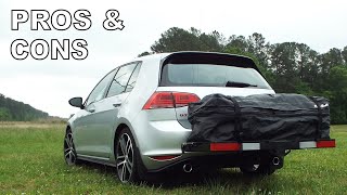 HitchMounted Cargo Carrier Pros and Cons [upl. by Gnilyarg]