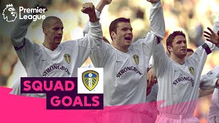 MAGNIFICENT Leeds United Goals  Viduka Yeboah Haaland  Squad Goals [upl. by Ydnih927]