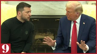 Trump And Zelensky Engage In A Heated White House Confrontation [upl. by Ydnak]