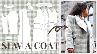 DIY Wool Coat Sew it Professionally from Scratch  LYDIA NAOMI [upl. by Jabez829]