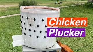 Homemade chicken plucker [upl. by Spooner]