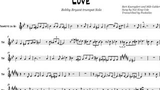 Love  Nat King Cole   Trumpet Solo Transcription [upl. by Ancilin393]