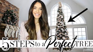 5 STEPS To Decorating The PERFECT Christmas Tree [upl. by Sihon]