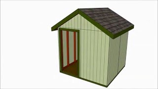 8x8 Shed Plans [upl. by Abocaj]