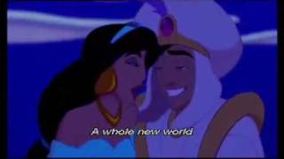 Aladdin  A Whole New World video  lyrics [upl. by Nelyag]