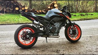 IXIL RCMK2 vs Factory Exhaust  DUKE 790 L 2020  Sound amp Launch Control [upl. by Ahsilac]