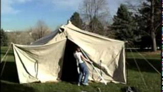 Traditional poles Tent Setup [upl. by Einniw]