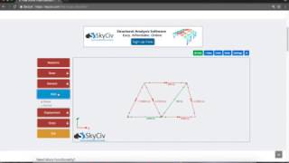 Free Online Truss Calculator Tutorial  SkyCiv Engineering [upl. by Oetomit]