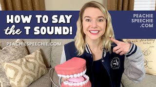 How to say the T sound by Peachie Speechie [upl. by Ulysses]