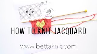 How to knit Jacquard Knitting technique [upl. by Giacopo]