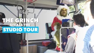 The Grinch Steals The Studio Tour  Universal Studios Hollywood [upl. by Ruelu901]