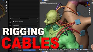 How To Rig Cables  Blender Tutorial [upl. by Gothart]