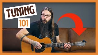 How to Tune a Guitar For Beginners [upl. by Adeirf392]