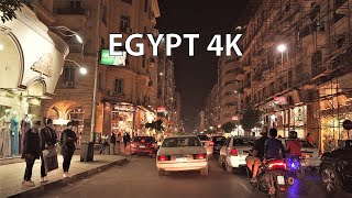 Cairo 4K  Night Drive  Driving Downtown [upl. by Jermyn875]