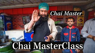 Pakistani CHAIWALA Teaches Me How to Make CHAI  MasterClass [upl. by Aihsetel141]