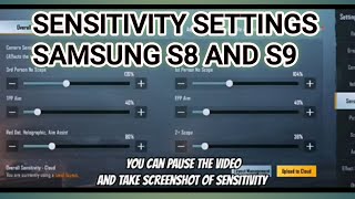 Samsung s9 and s8 pubg sensitivity settings  Pubg update 16  s6s7s8plus all mobiles sensitivity [upl. by Winifield83]