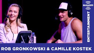 Do Rob Gronkowski amp Camille Kostek Hook Up Before Games [upl. by Ahtilat]