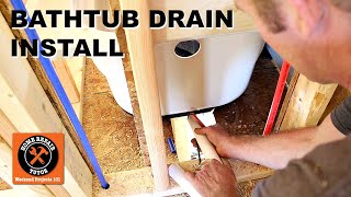 Bathtub Drain Kit Installation StepbyStep [upl. by Doran673]