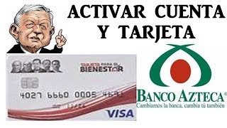 Activar Tarjeta del BIENESTAR App Banco Azteca [upl. by Thais]