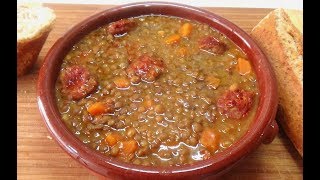 LENTEJAS CON CHORIZO COCINA DE LA ABUELA [upl. by Ayad974]