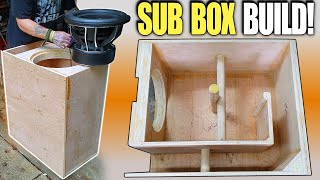 Building a Ported Subwoofer Box for DEEP BASS How To Design amp Build LOW TUNED Slot Port Enclosure [upl. by Eiloj]