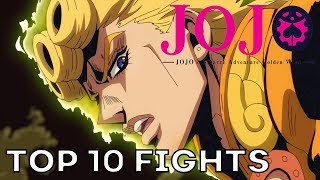 Top 10 JoJos Bizarre Adventure Fight Scenes Golden Wind [upl. by Vala]